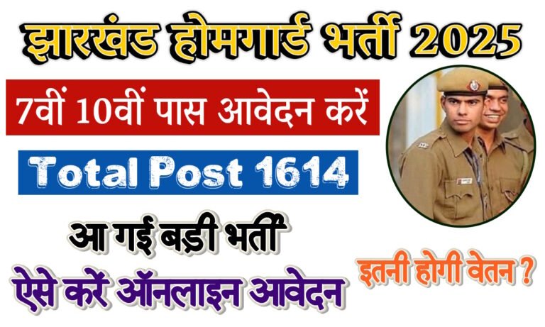 Jharkhand Home Guard Vacancy 2025