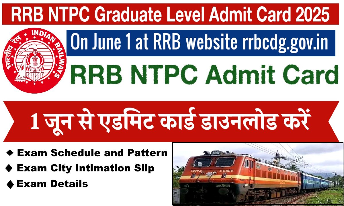 RRB NTPC Graduate Level Admit Card